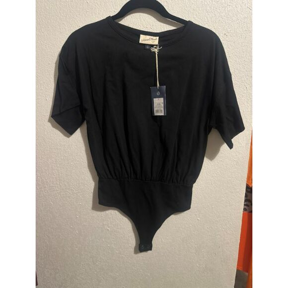 281 A New Day Black Short Sleeve Bodysuit – Fitted Crew - Picture 2 of 3